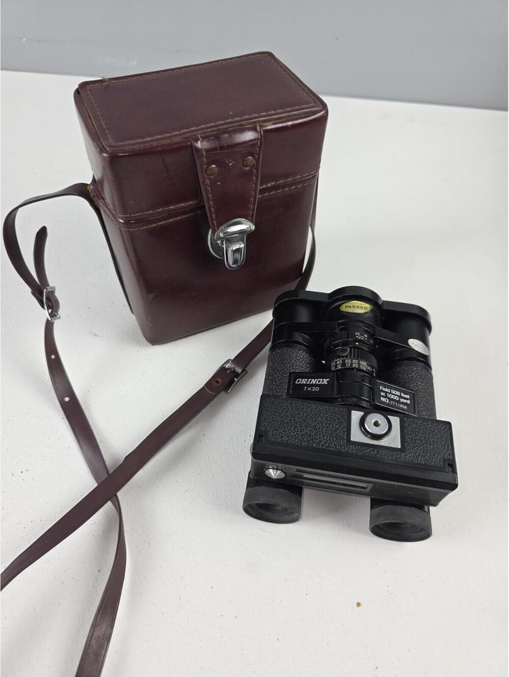 VERY RARE Orinox 7x20 Binoculars + 110 Film Camera, Made in Japan - Collectible